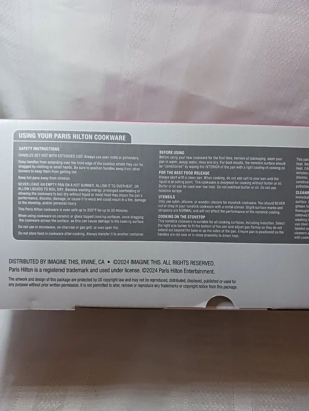 Paris Hilton sealed box